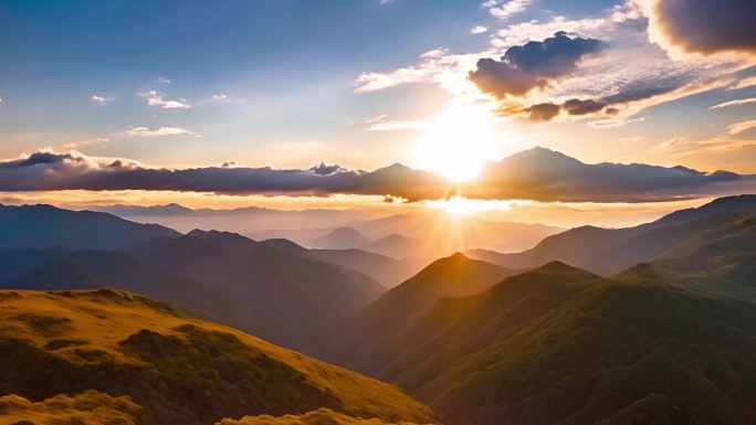 云海 日出 日落 云海 远山 海边日出