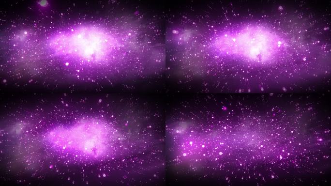 8k紫色粒子星云冲屏