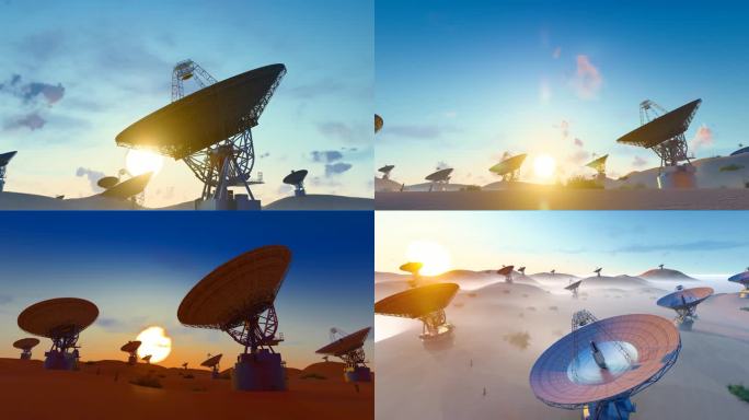 沙漠雷达射电望远镜延时
