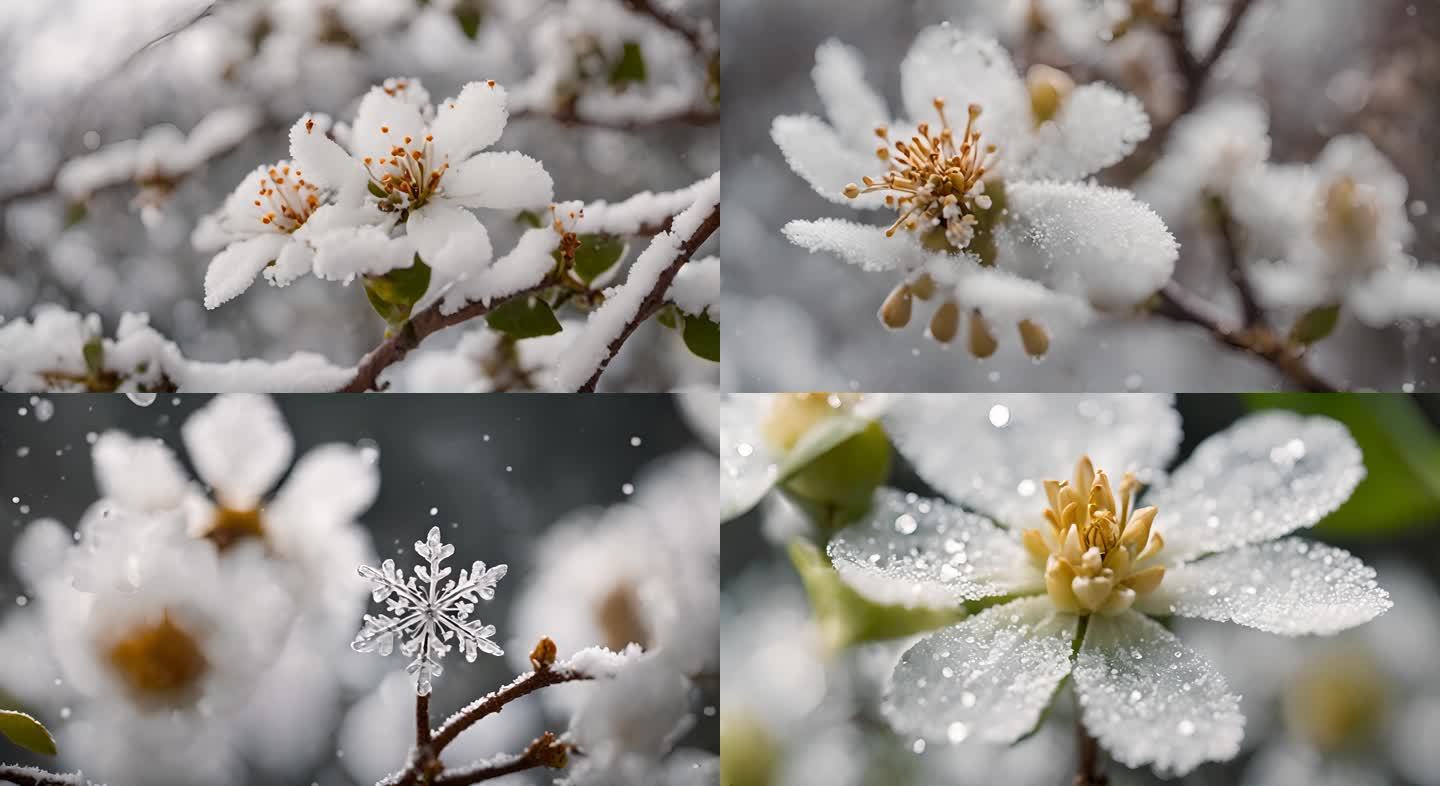 13梨花下雪 下雨