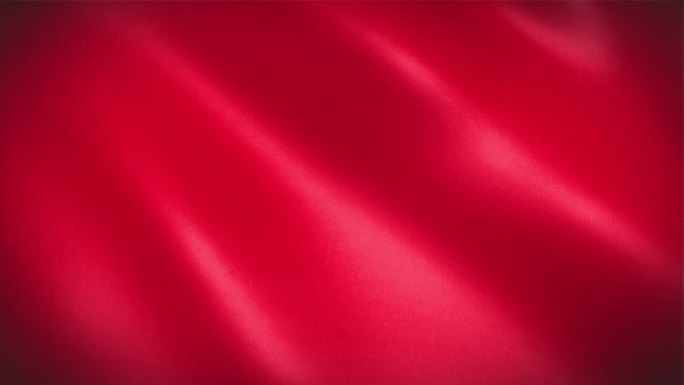红色旗帜飘扬喜庆吉祥布幕丝绸动态底部背景