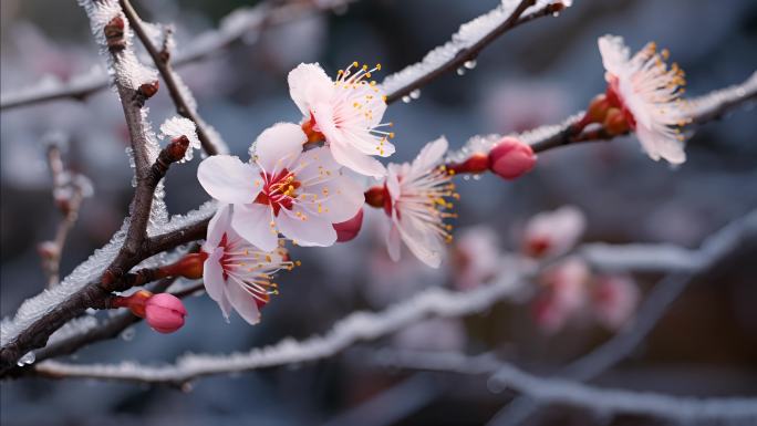 雪地梅花