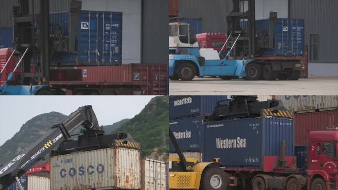 中哈物流 货场货箱集装箱运输装卸C044
