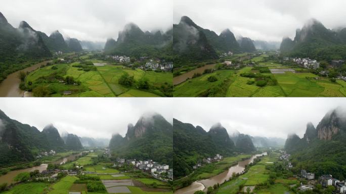 雨后的阳朔遇龙河