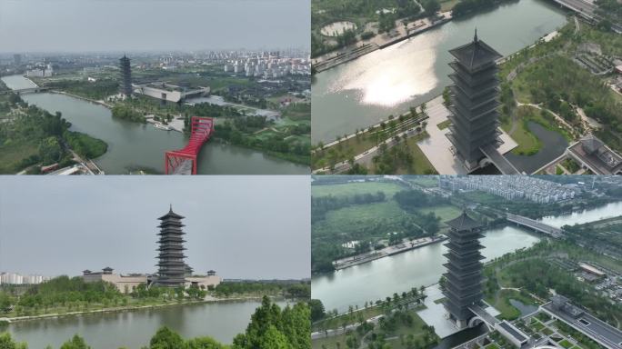 扬州中国大运河博物馆 航拍C044