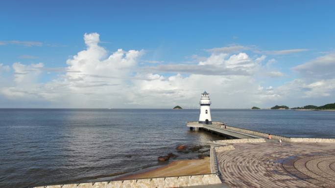 珠海爱情邮局大美航拍海岸线