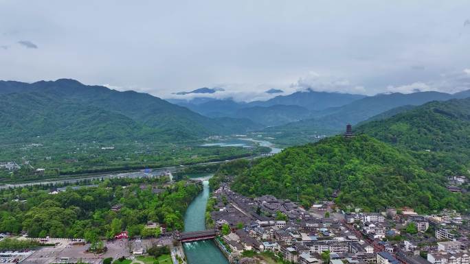 都江堰景区延时视频