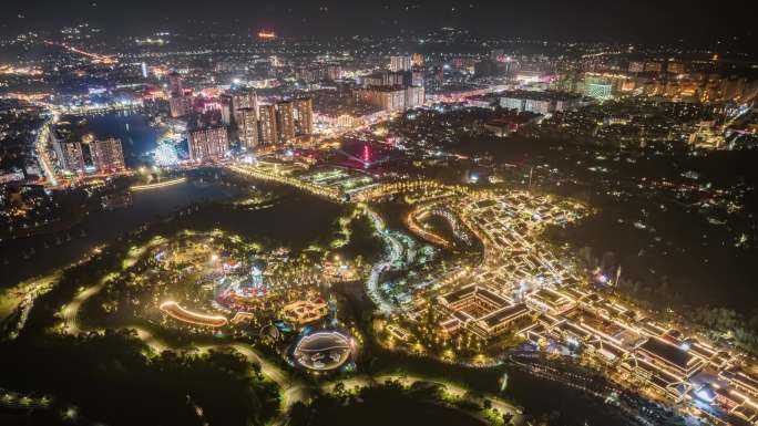 建水夜景 建水跨年夜 建水航拍夜景