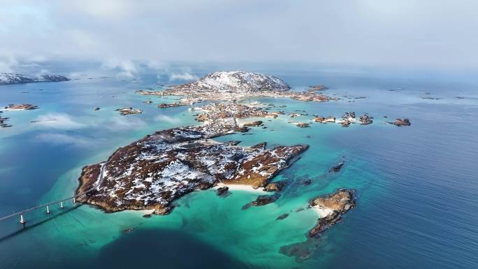4K航拍挪威索玛若伊岛无限美景