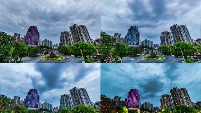 重庆南川：城市延时夜景