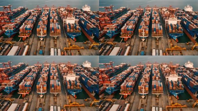 海上大型集装箱码头集装箱船