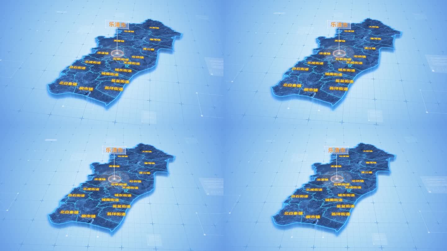 乐清市蓝色三维科技区位地图