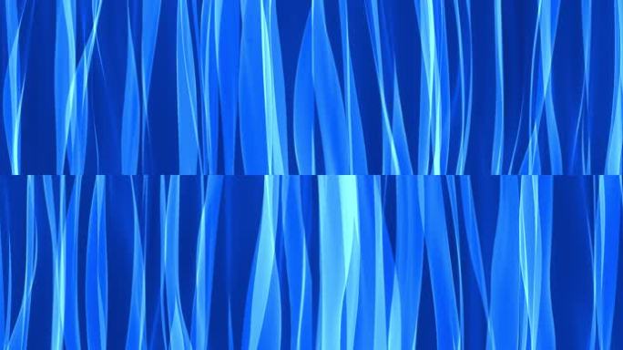 8k科技晚会蓝色丝绸飘动背景02
