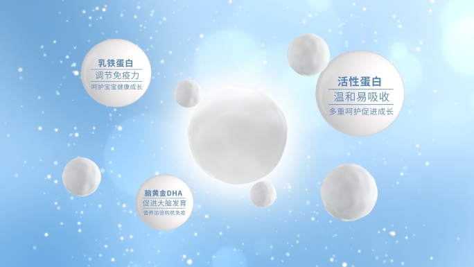 营养品奶粉宣传片AE模板 保健品牛奶药品