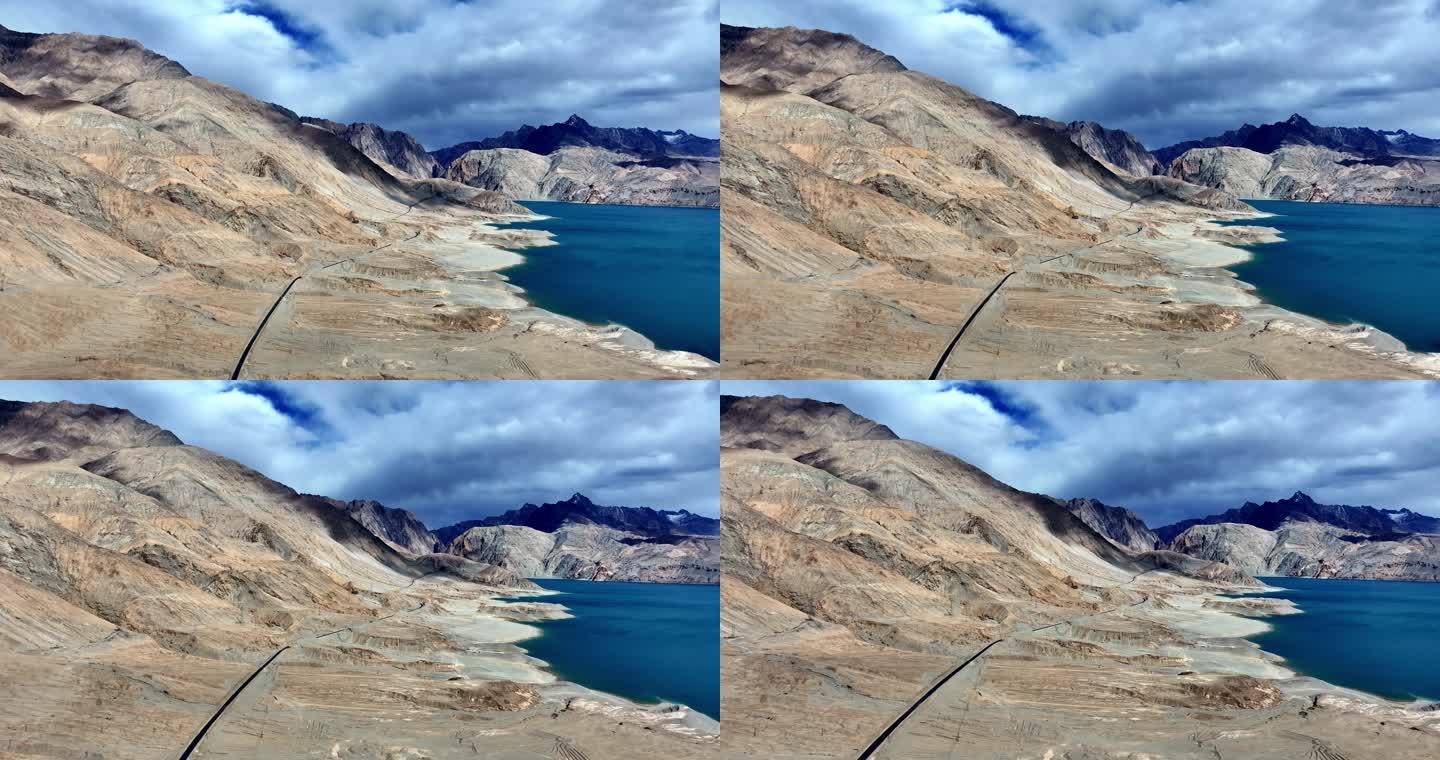 新疆塔县班迪尔湖下板地水库航拍