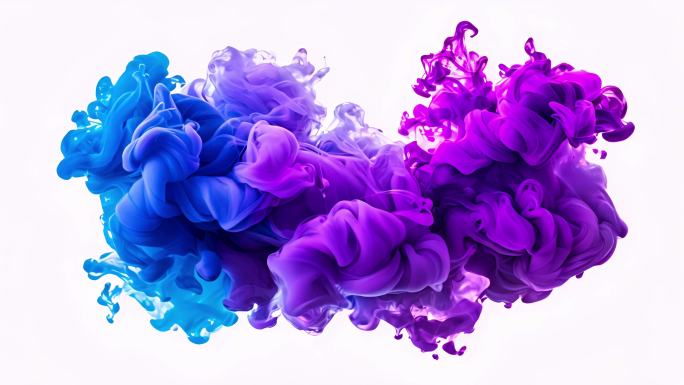 彩色颜料水下动态，创意流体视觉广告【3】