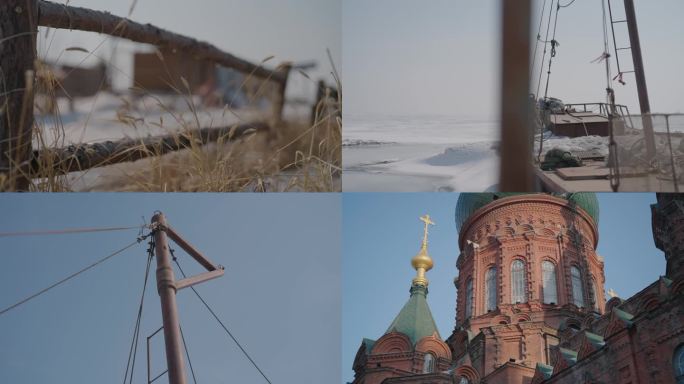 东北哈尔滨冬季冰雪圣索菲亚教堂