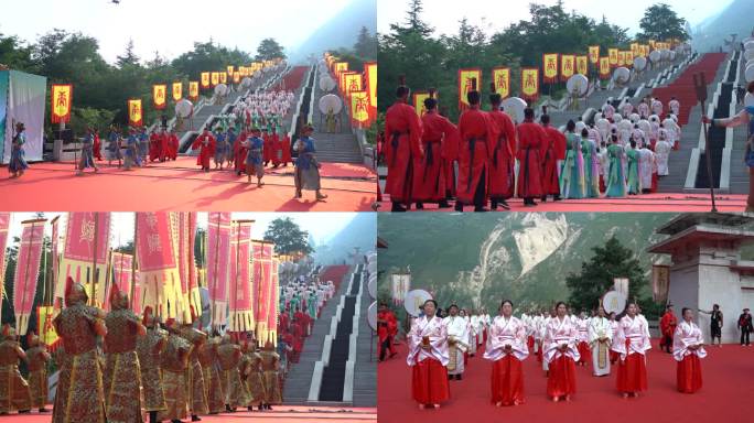 汶川羌族大禹祭台华诞祭祀大典