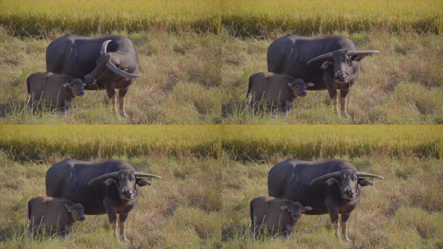 【4K超清】小牛与母牛亲情时光