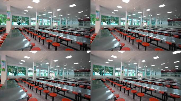 学校企业单位员工食堂学生食堂干净明亮