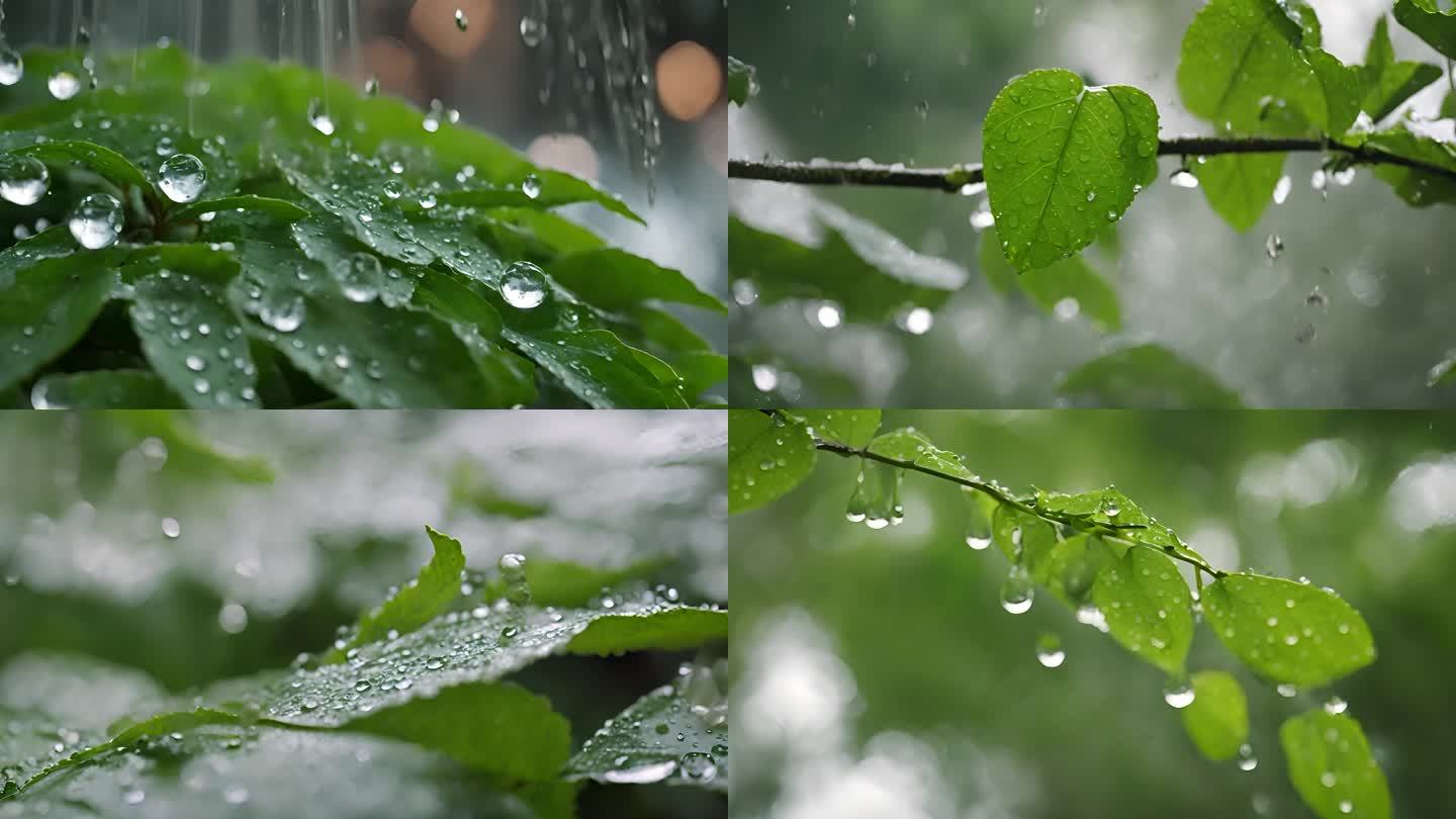 树叶 水滴 叶 水 大自然水