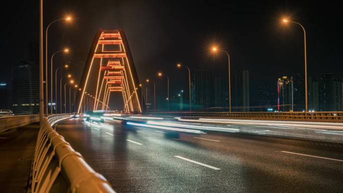 长沙_福元路大桥_湘江夜景004