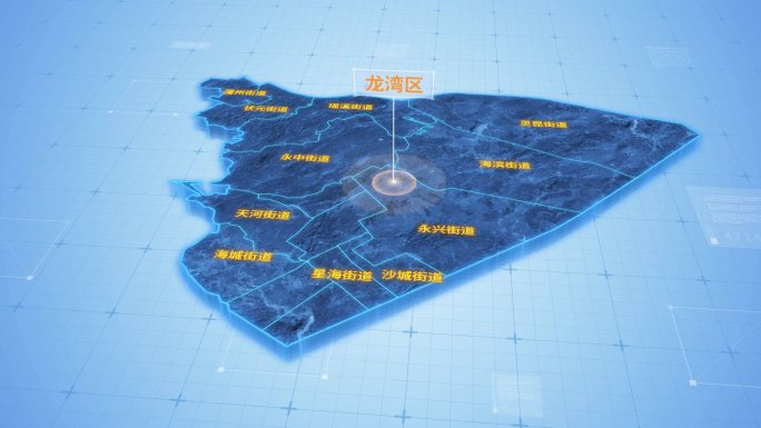 龙湾区蓝色三维科技区位地图