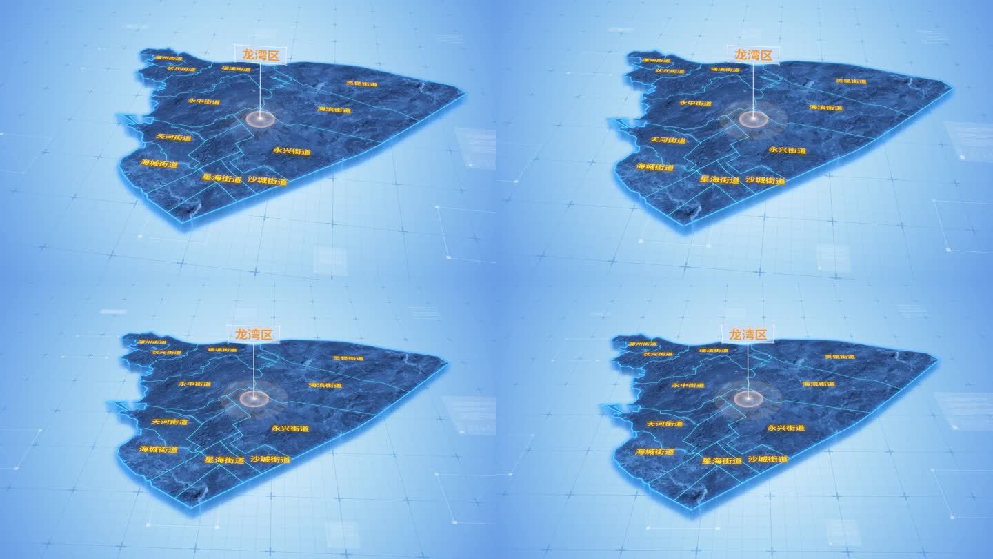 龙湾区蓝色三维科技区位地图