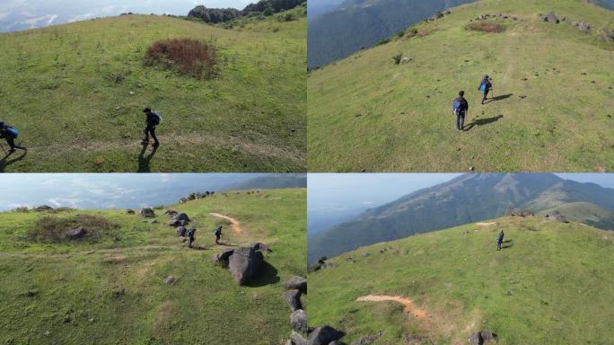 阳光 户外 徒步 人物 跋涉 前行