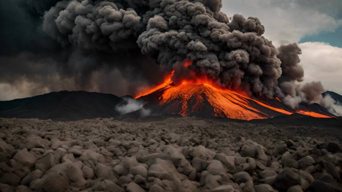 火山爆发4k60p