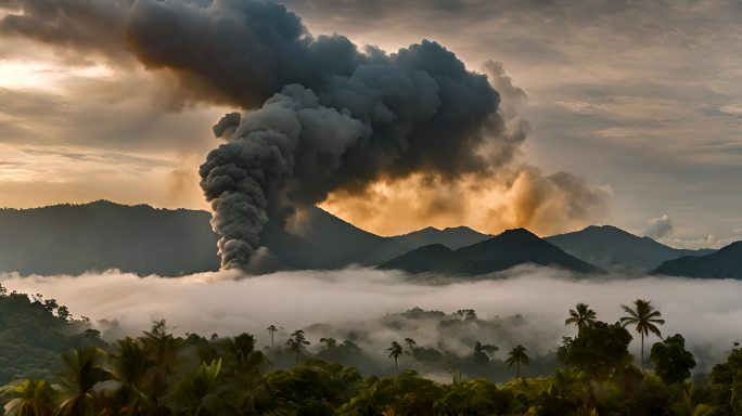 重大火山爆发期间火山碎屑流