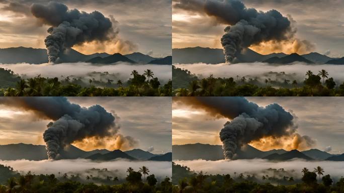 重大火山爆发期间火山碎屑流