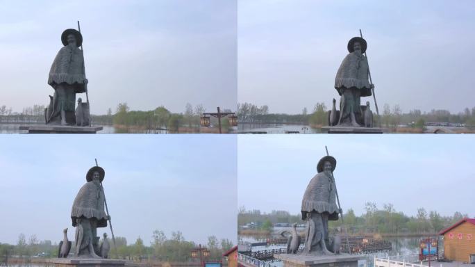 渔民雕像4K视频合集