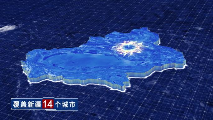 新疆维吾尔自治区辐射地图