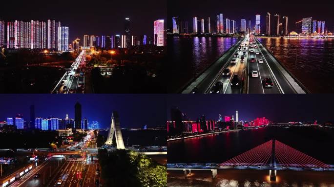 长沙湘江二桥夜景