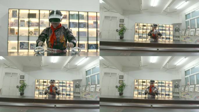 VR眼镜科技教材走进大凉山贫困山区学校