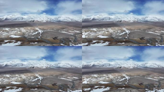 新疆帕米尔高原雪山航拍