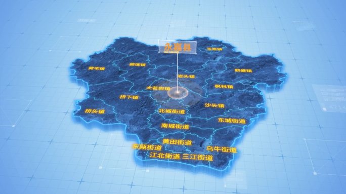 永嘉县蓝色三维科技区位地图