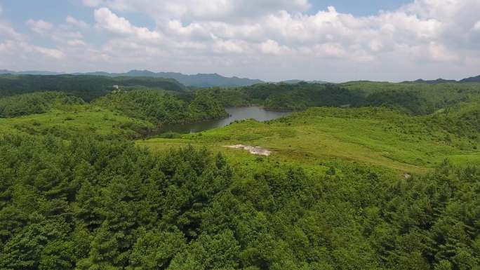 山水航拍  贵州纳雍大坪箐湿地公园