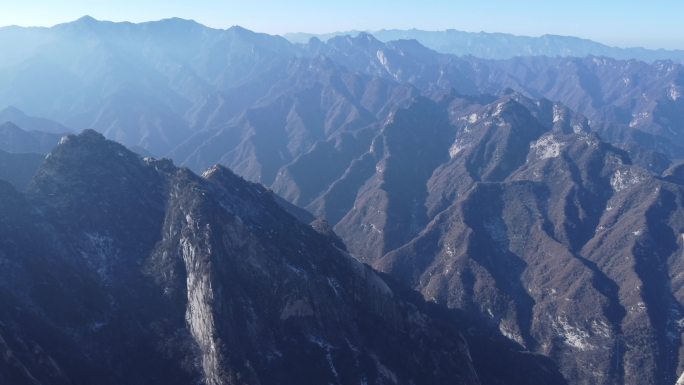 西岳华山5A景区航拍4K