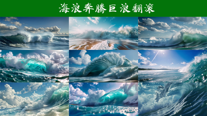 海浪奔腾大浪淘沙