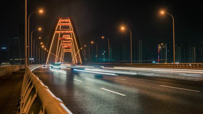 长沙_福元路大桥_湘江夜景002