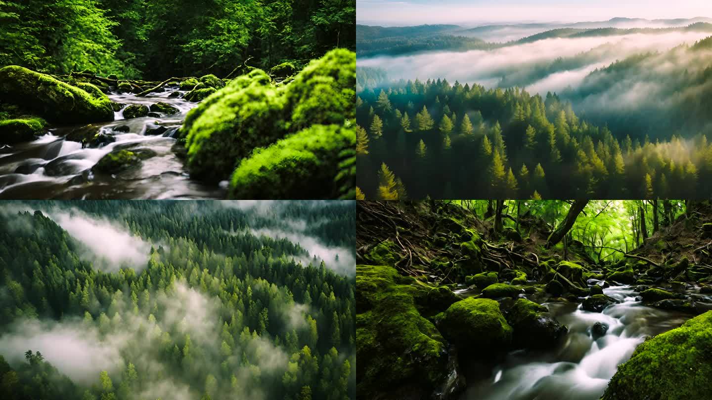 自然森林绿色