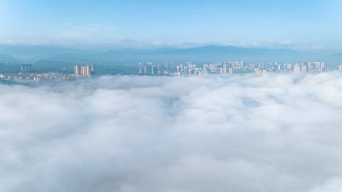 纳雍县早晨云雾日出云海延时