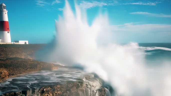 海岸灯塔4K