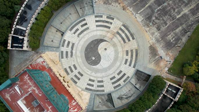 南昌瓷板画艺术博物馆巨鼎建筑风光航拍