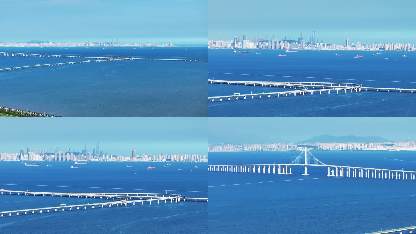 跨海大桥航拍