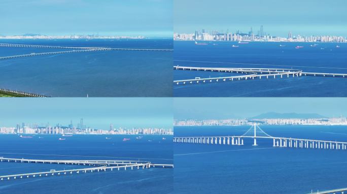 跨海大桥航拍