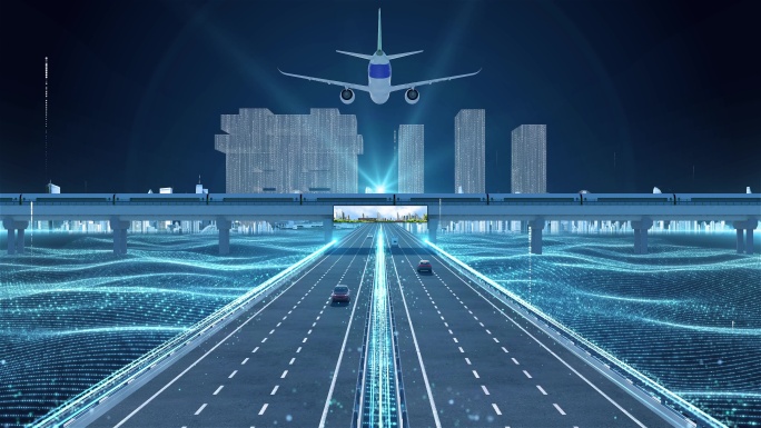 【黄山】科技光线城市交通数字化