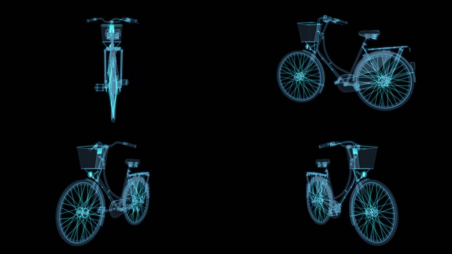 老式自行车2科幻透明 交通工具科幻透明9